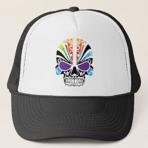 Voodoo Rainbow Skull Trucker Pet