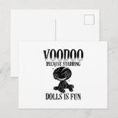 Voodoo Sayings | Voodoo Doll Magic Curse Gift Briefkaart (Voorkant / Achterkant)