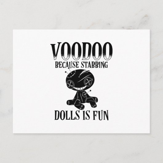 Voodoo Sayings | Voodoo Doll Magic Curse Gift Briefkaart (Voorkant)
