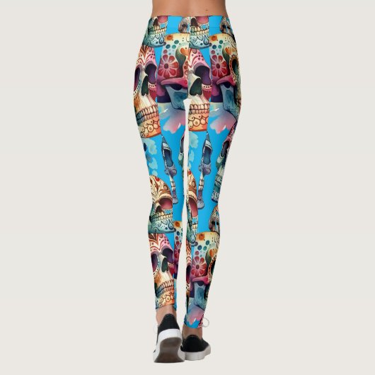Voodoo schedel legging (Achterkant)