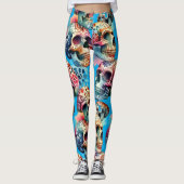 Voodoo schedel legging (Voorkant)