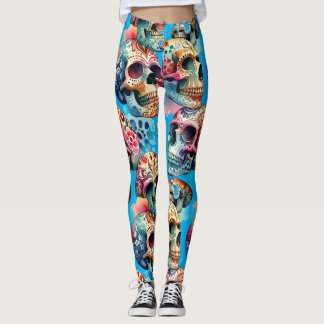 Voodoo schedel legging