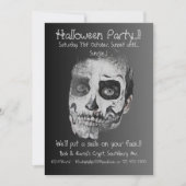 Voodoo Smile Halloween-feest Kaart (Voorkant)