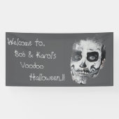 Voodoo Smile Halloween feest Spandoek (Horizontaal)