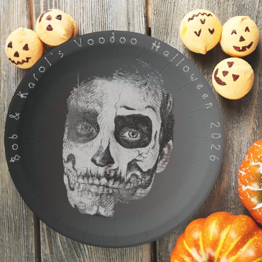 Voodoo Smile Halloween Papier Bord