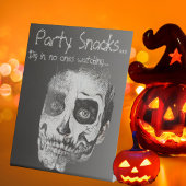 Voodoo Smile Halloween Party Snacks Reclamebord Met Voetstuk