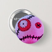 Voodoo Solvent Pink Ronde Button 5,7 Cm (Voorkant /achterkant)