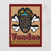 Voodoo Spell Mask Briefkaart (Voorkant)