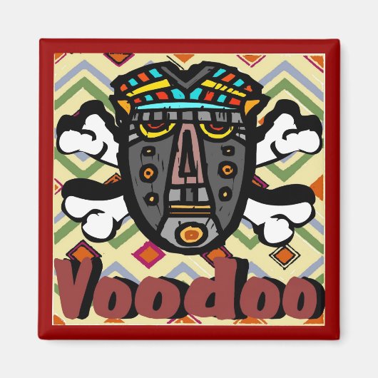 Voodoo Spell Mask Magneet (Voorkant)