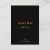 Voodoo Spirit ATC Visitekaartje (Achterkant)