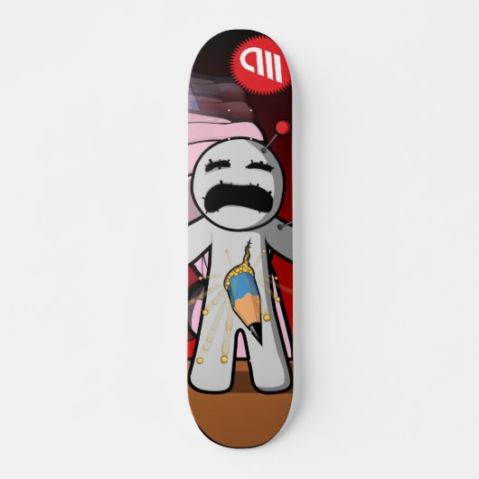 Voodoo sterende poppenserie - Pierced! Persoonlijk Skateboard (Voorkant)
