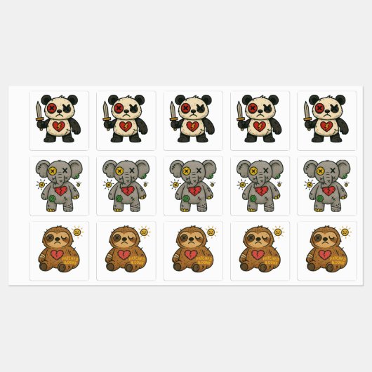 Voodoo Sticker Pack – Broken Hearts Crew Vol.1 (Vel)