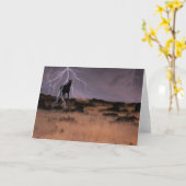 Voodoo Storm Wenskaart Kaart (Gele Bloem)