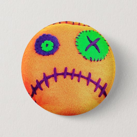 Voodoo Tangerine Ronde Button 5,7 Cm (Voorkant)