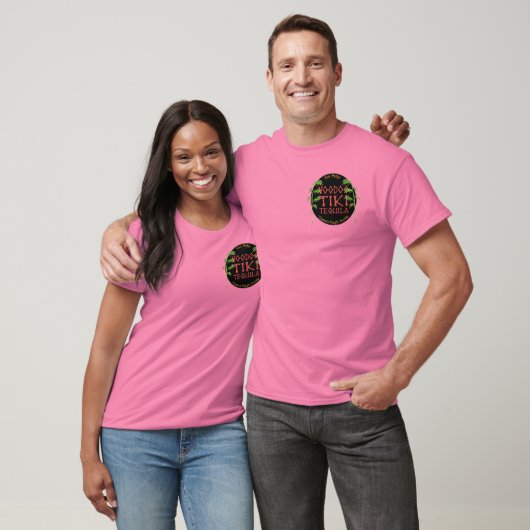 Voodoo Tiki Tequila Johnny Tiki Jersey Burnout T-shirt (Unisex)