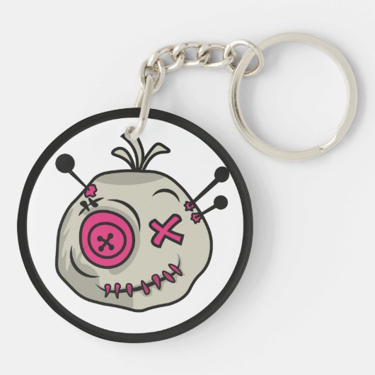 Voodoo Token Acryl Sleutelhanger dubbelzijdig (Achterkant)