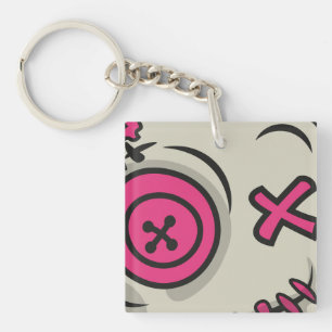 Voodoo Token Acryl Sleutelhanger Vierkant