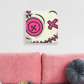 Voodoo Token Canvas ( Maat: 10.00 x 10.00 ) Afdruk (Insitu (Woonkamer))