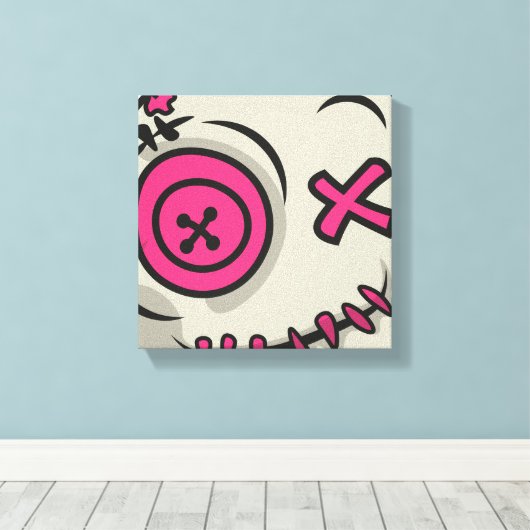Voodoo Token Canvas ( Maat: 10.00 x 10.00 ) Afdruk (Insitu (Houten vloer))