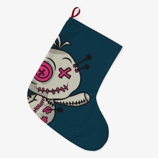 Voodoo Token Christmas Sock Grote Kerstsok (Voorkant (Hangend))