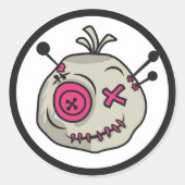 Voodoo Token Classic Ronde Stickers (Voorkant)