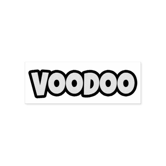 Voodoo Token Custom 2.15 "x 0.78" Stamp Zelfinktende Stempel (Design)