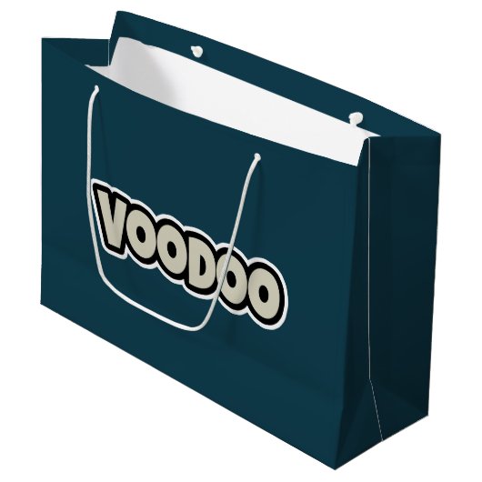 Voodoo Token Gift Bag - Groot, Glanzend Groot Cadeauzakje (Voorkant Gekanteld)