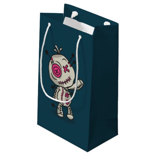 Voodoo Token Gift Bag - Medium, Glanzend Klein Cadeauzakje (Achterkant Gekanteld)
