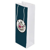 Voodoo Token Gift Bag - Wijn, Glanzend Wijn Cadeautas (Voorkant Gekanteld)