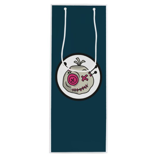 Voodoo Token Gift Bag - Wijn, Glanzend Wijn Cadeautas (Voorkant)