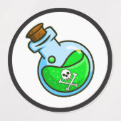 Voodoo Token Grote Cirkel Waterdichte Stickers (Design 2)