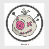 Voodoo Token Large 8" x 8" Vinyl Sticker (Vel)