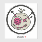 Voodoo Token Medium 6" x 6" Vinyl Sticker (Vel)