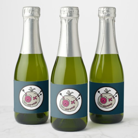 Voodoo Token Mini Mousserende Wijn Fles Label Sparkling Wijnetiket (Flessen)