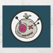 Voodoo Token Mousserende Wijn Fles Etiketten (Enkel label)