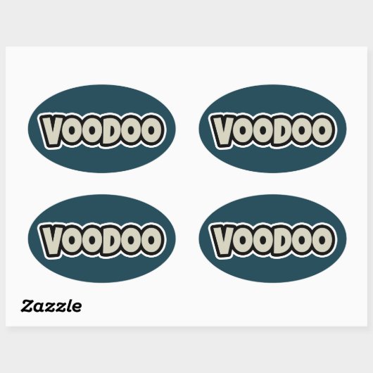 Voodoo Token Small 4" x 4" Vinyl Sticker (Vel)