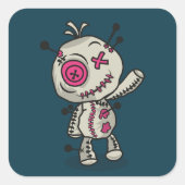 Voodoo Token Square Stickers (Voorkant)