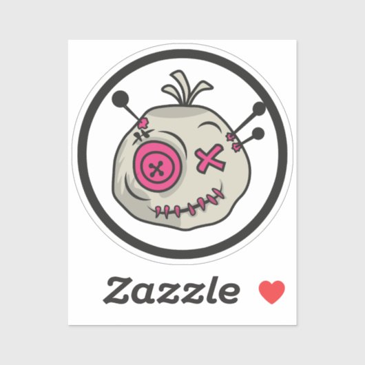 Voodoo Token Tiny 2" x 2" Vinyl Stickers (Vel)