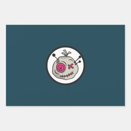 Voodoo Token Wrapping Paper Flat Sheet Set van 3 (Voorkant 2)