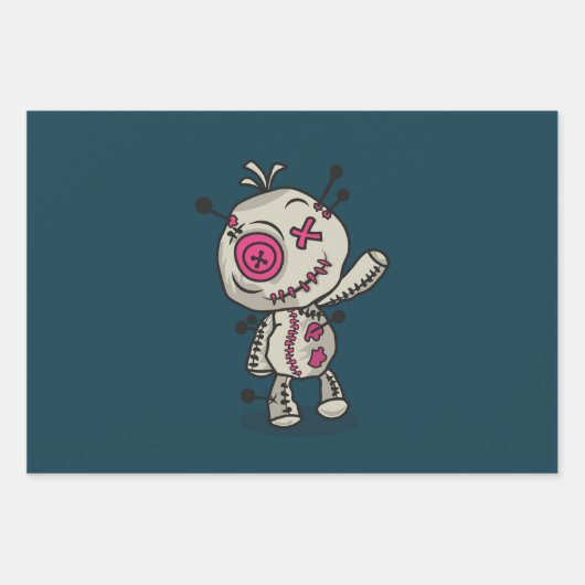 Voodoo Token Wrapping Paper Flat Sheet Set van 3 (Voorkant)