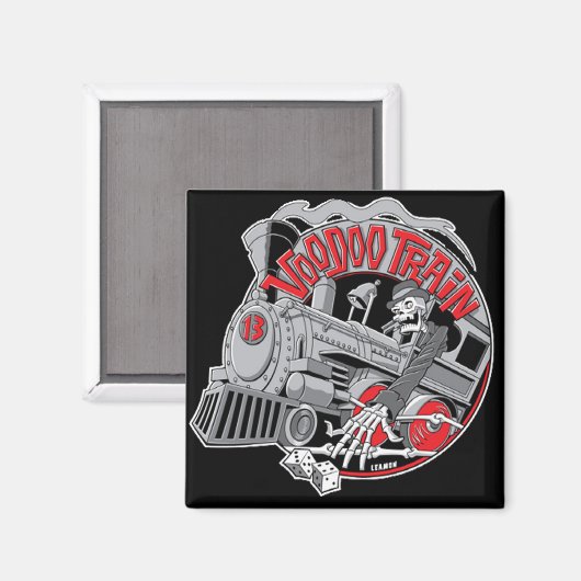 Voodoo Train Magnet (Voorkant / Achterkant)