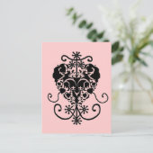 Voodoo Vévé voor Erzulie Freda Briefkaart (Staand voorkant)