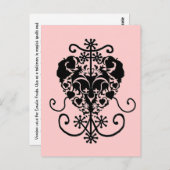 Voodoo Vévé voor Erzulie Freda Briefkaart (Voorkant / Achterkant)