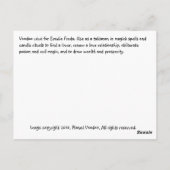 Voodoo Vévé voor Erzulie Freda Briefkaart (Achterkant)