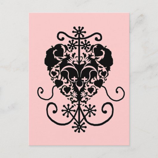 Voodoo Vévé voor Erzulie Freda Briefkaart (Voorkant)