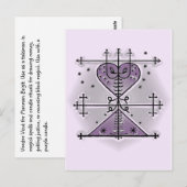 Voodoo Vévé voor Manman Brigit Briefkaart (Voorkant / Achterkant)