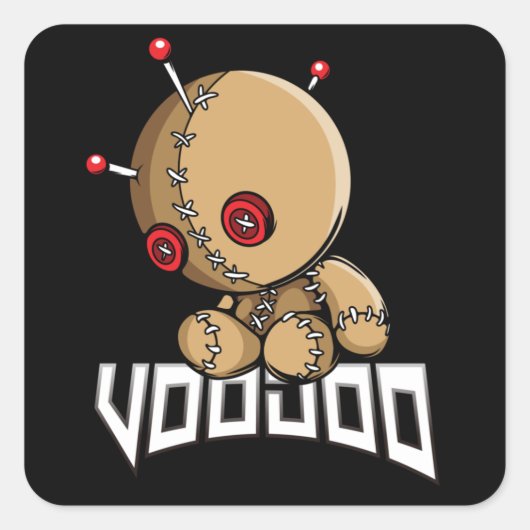 Voodoo Vierkante Sticker (Voorkant)