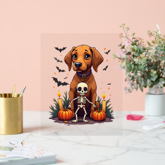 Voodoo Vizsla Dog Acryl Bord (Huwelijk)