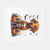 Voodoo Vizsla Dog Fleece Deken (Voorkant (Horizontaal))