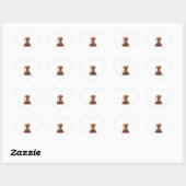 Voodoo Vizsla Dog Hart Sticker (Vel)